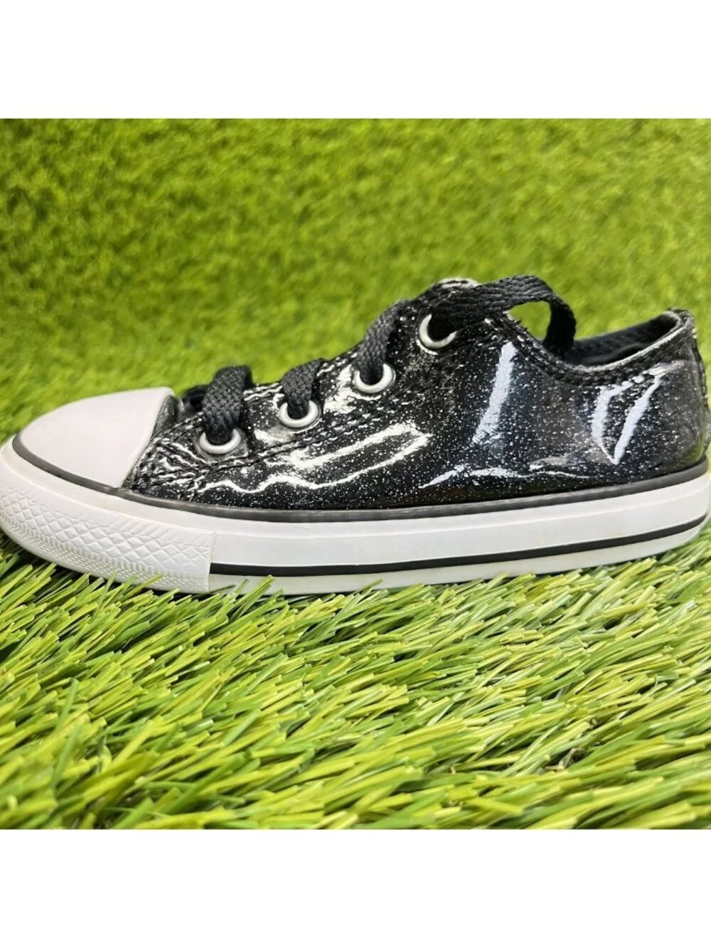 Converse Chuck Taylor All Star OX Boys Size 8C Black Athletic Shoes Sneakers